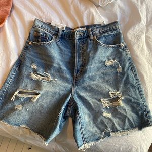 Garage high waisted boyfriend shorts